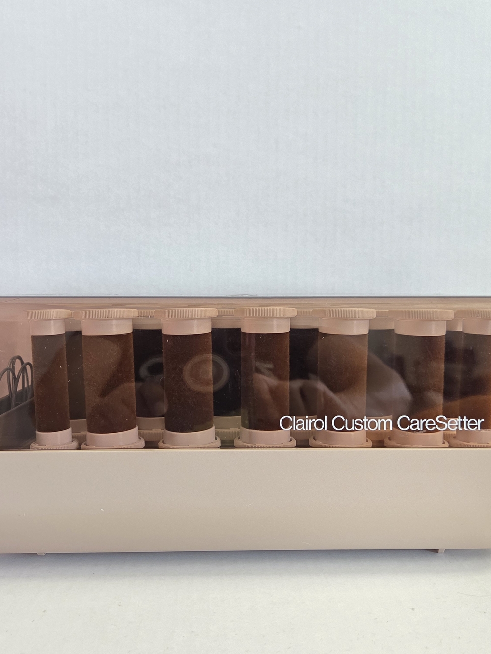 Clairol Custom CareSetter Hair Roller Set - Beige/Brown